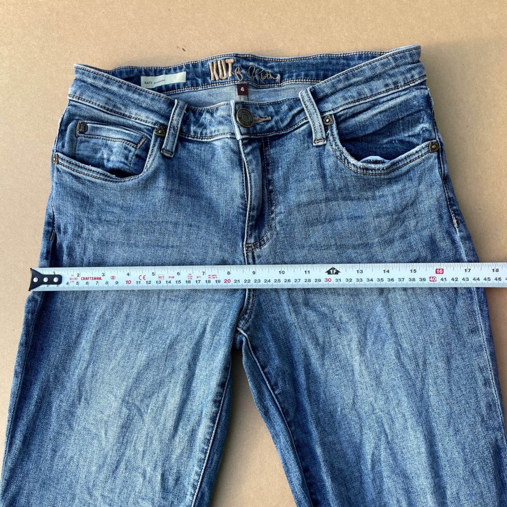 Kut from the Kloth Katy Boyfriend Jeans Womens 4 Blue Casual KP799MI2R Denim - Picture 9 of 13